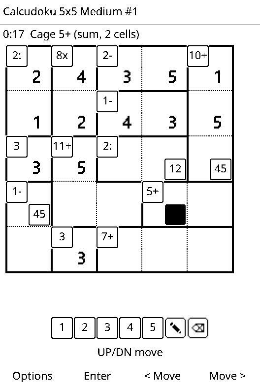 Calcudoku screenshot 2