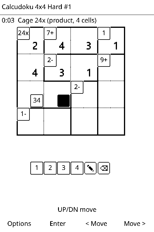 Calcudoku screenshot 3
