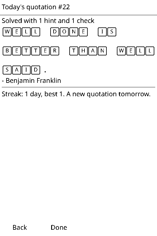 Cryptogram screenshot 2