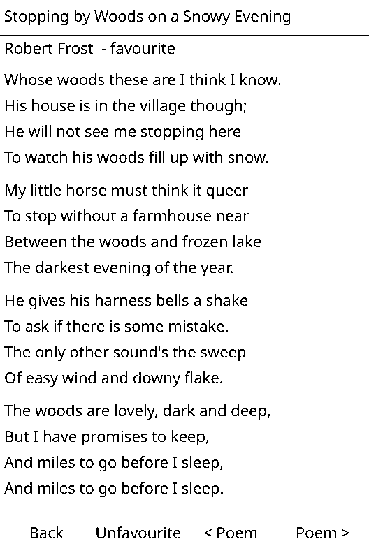 Daily Poem screenshot 1