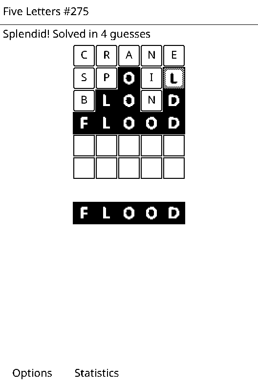 Five Letters screenshot 1