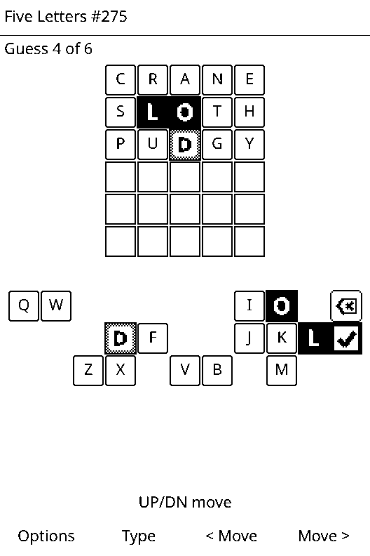 Five Letters screenshot 2