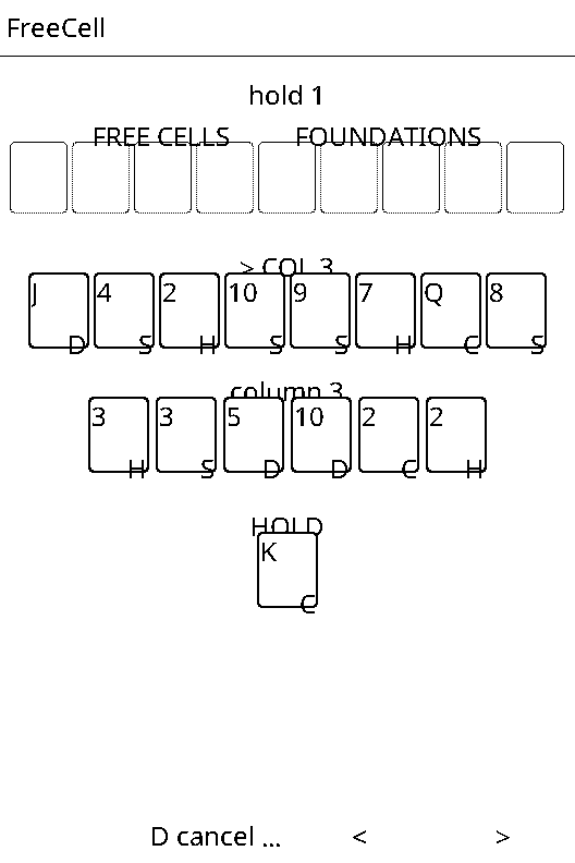 FreeCell screenshot 2
