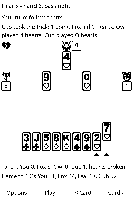 Hearts screenshot 1
