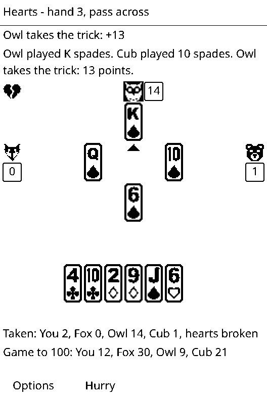 Hearts screenshot 3