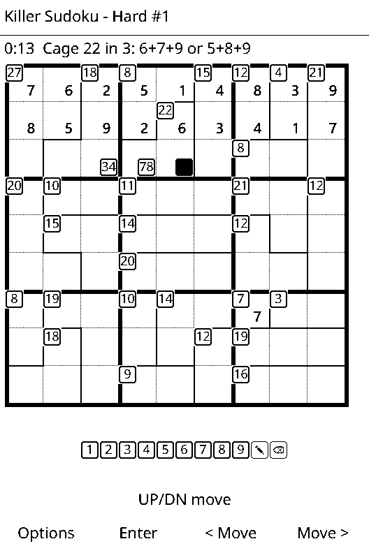 Killer Sudoku screenshot 3