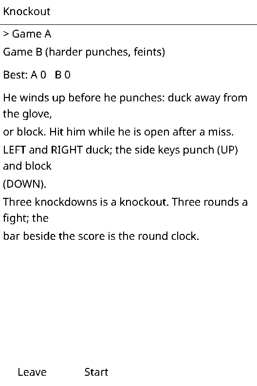 Knockout screenshot 1