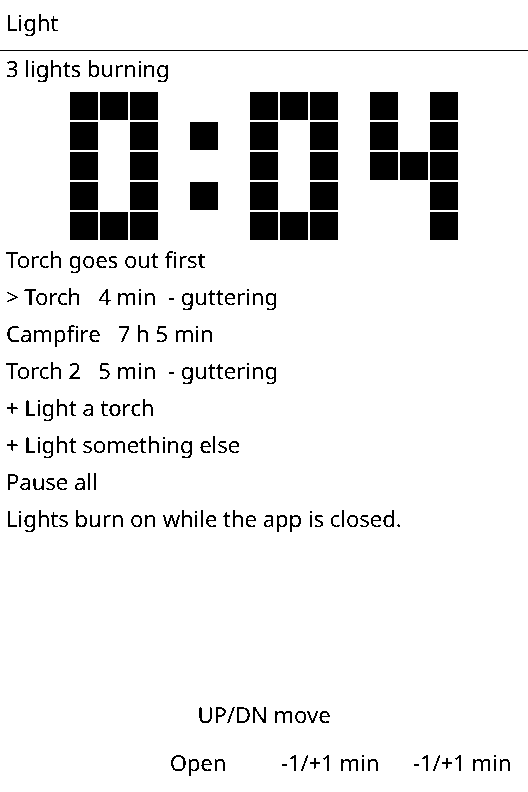 Shadowdark Light Timer screenshot 1
