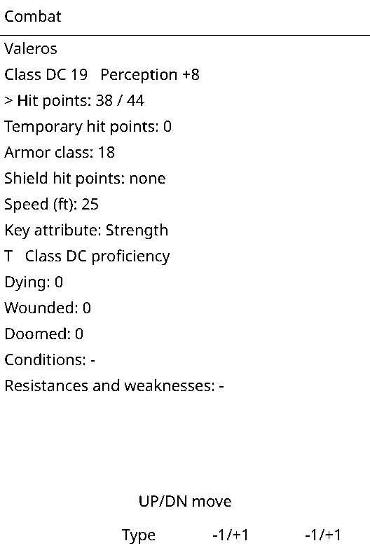 Pathfinder 2E Character Sheet screenshot 3