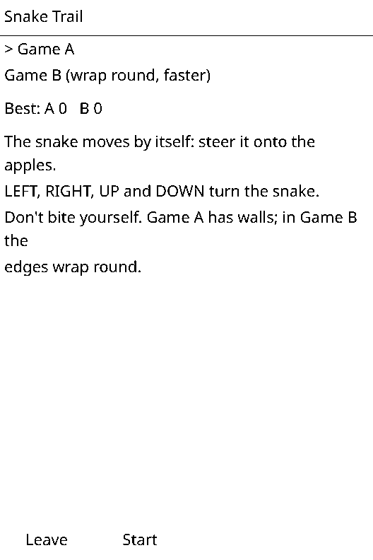 Snake Trail screenshot 1