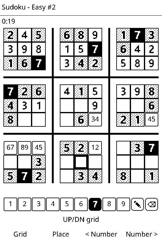 Sudoku screenshot 1