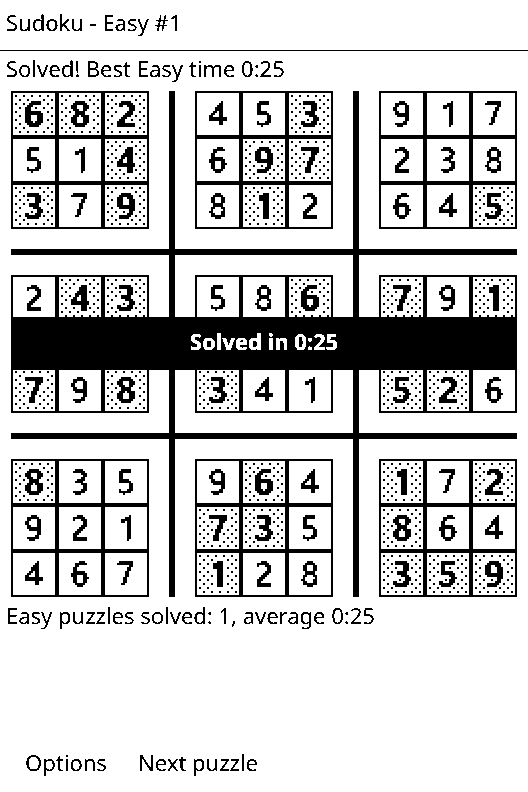 Sudoku screenshot 2