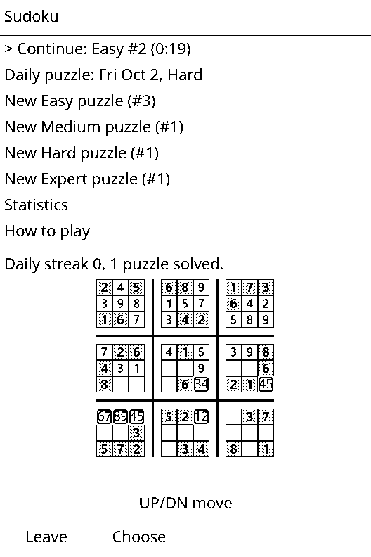 Sudoku screenshot 3