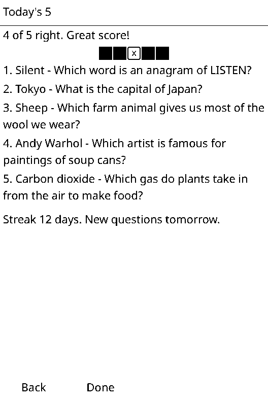 Daily Trivia screenshot 2