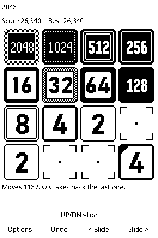 2048 screenshot 1